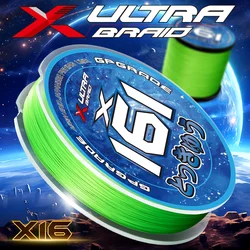 XULTRA X16 hebras trenzadas hilo de pescar de PE 100M 300M 500M 1000M actualización japonesa fuerte multifilamento carpa pesca con mosca alambre