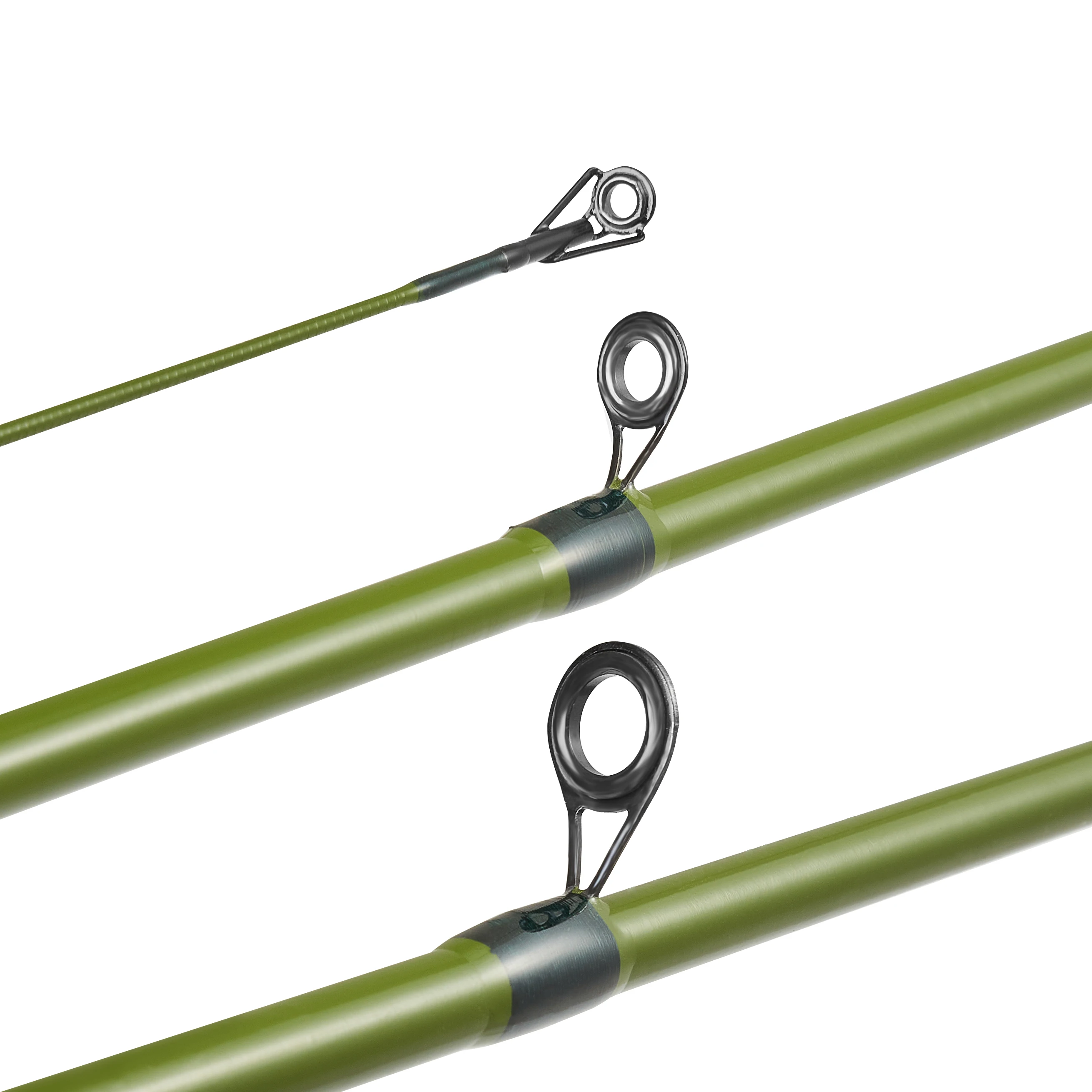Caña pescar flotante fibra carbono corcho madera resistente sensible - imagen 4