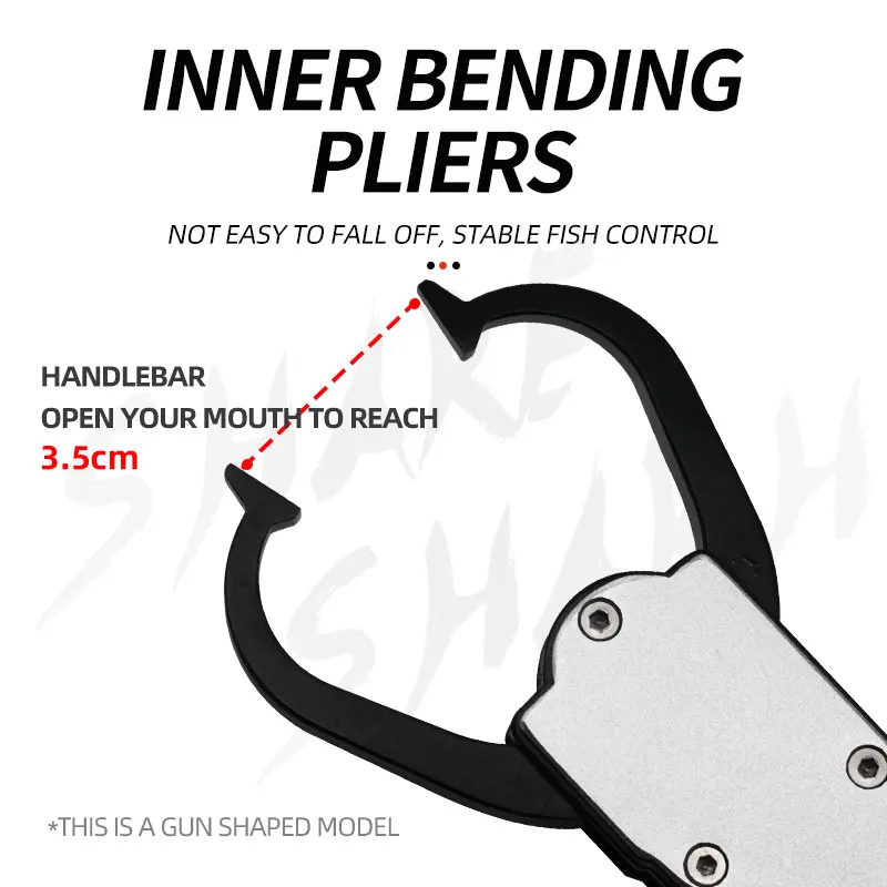 Empuñadura de pesca portátil de aleación de aluminio, herramientas de pesca, 3 tamaños, 20kg - imagen 3