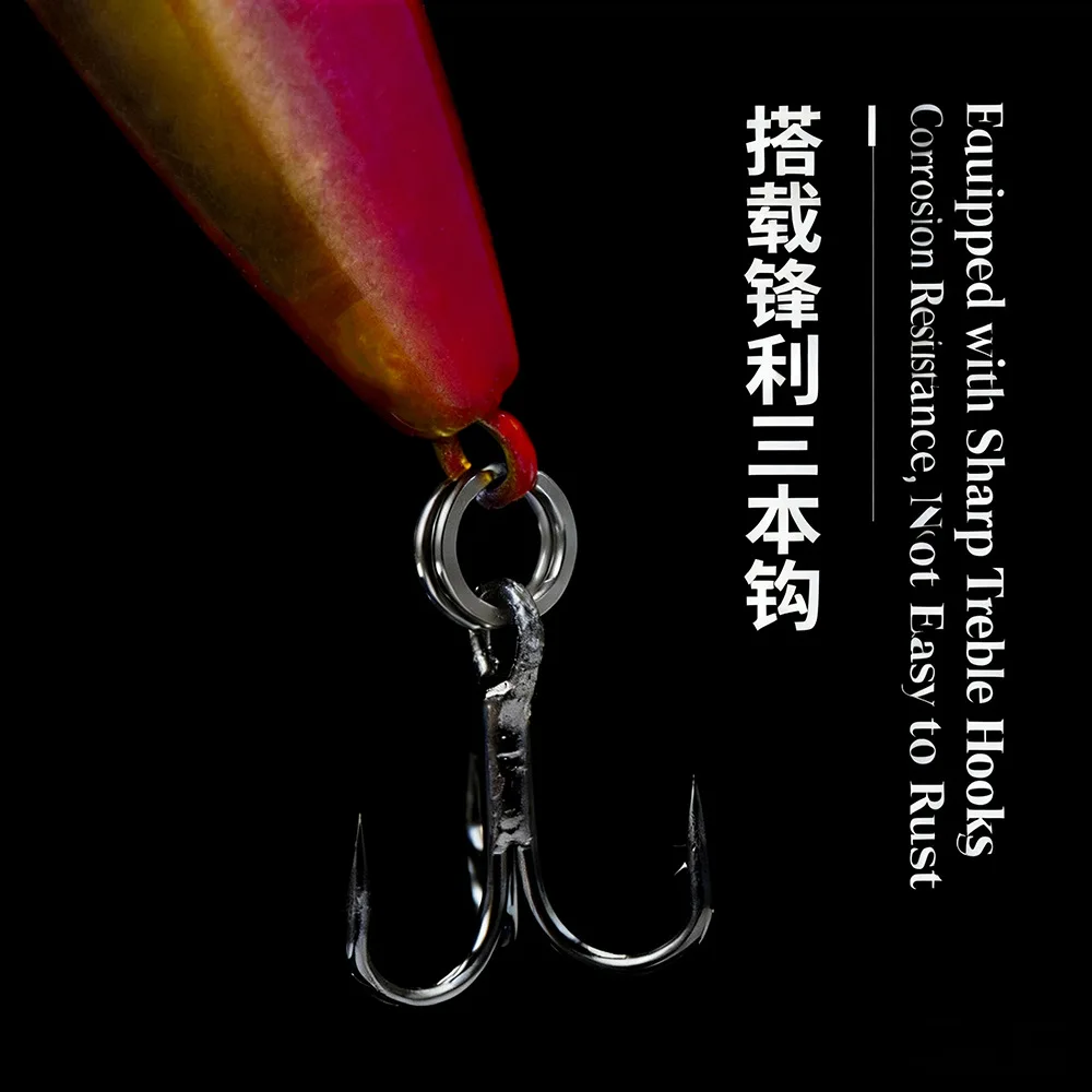 Señuelo de pesca con superficie de pececillo, lápiz flotante para perro Z, 55mm, 6,2g, cebos duros artificiales, trucha, lubina, enchufe, 1 ud. - imagen 5