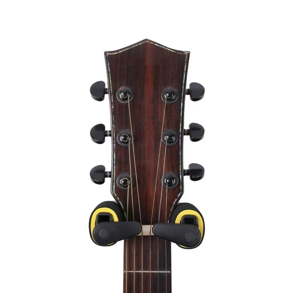 Colgador de guitarra de Metal, Base de madera desmontable, estantes para guitarra, bloqueo automático por gravedad con cuerda de esponja, estante de almacenamiento para instrumentos, violín - imagen 3