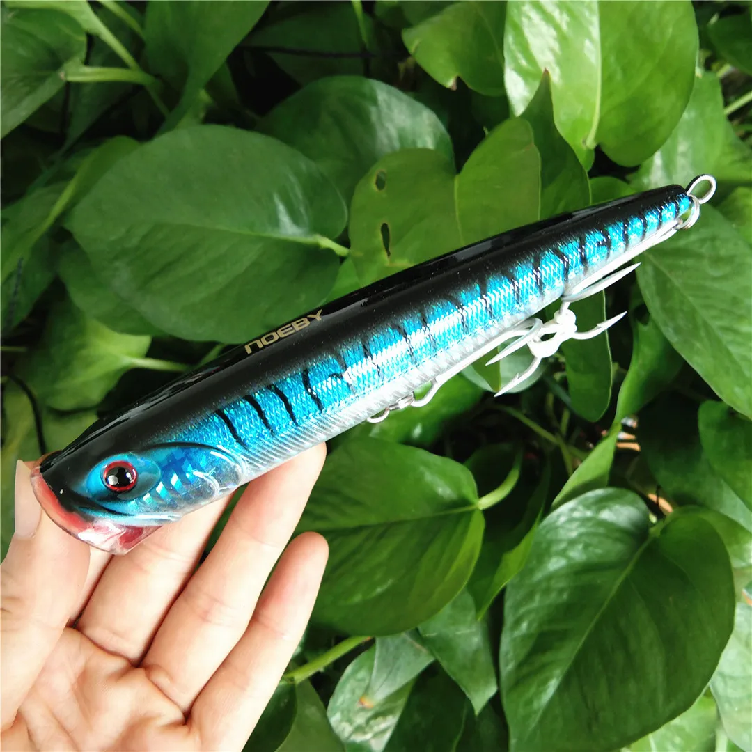 Señuelos de pesca Popper 140mm 40g Topwater Wobblers flotante Artificial gran juego cebo duro para atún Surf aparejos de pesca señuelo - imagen 2