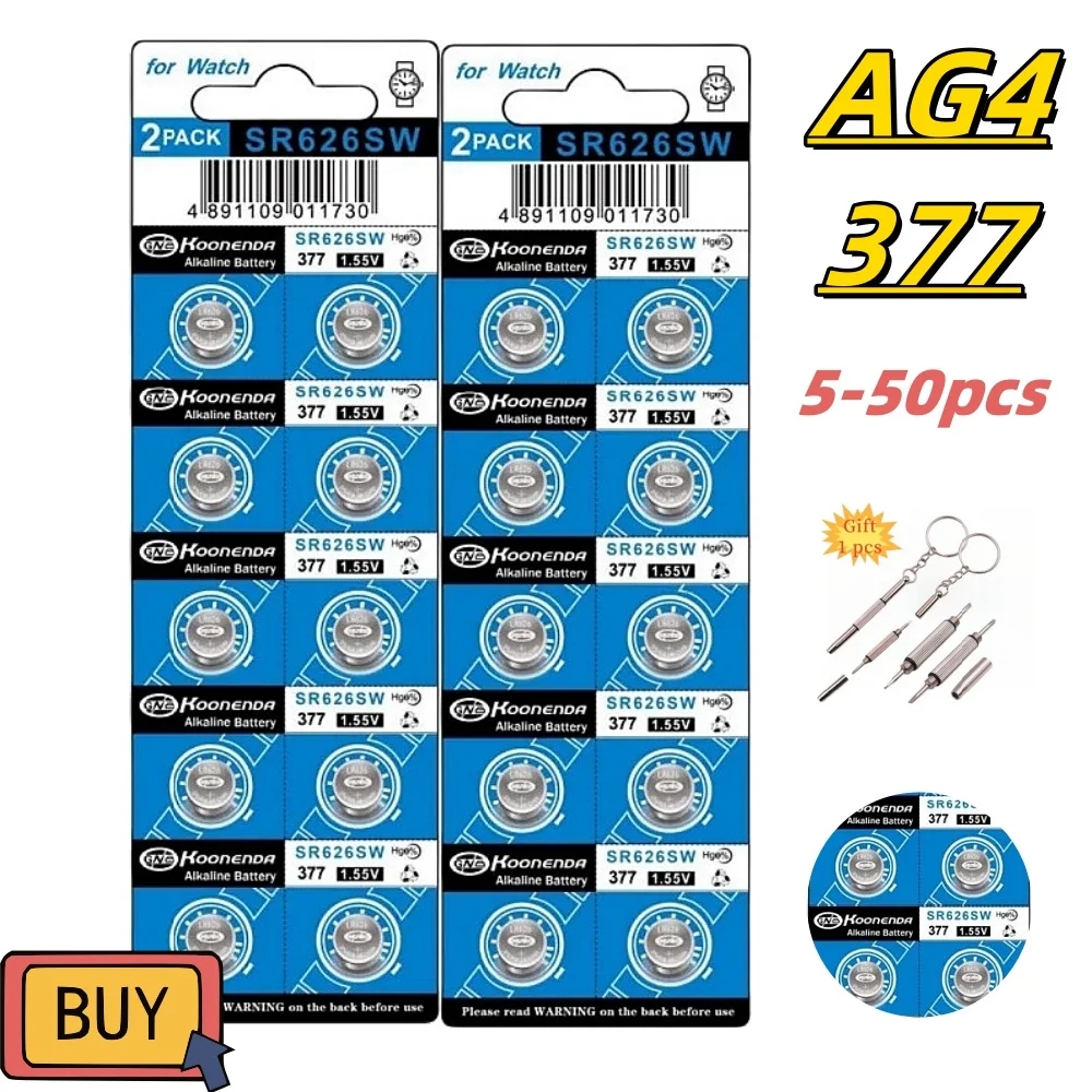 Pila botón SR626SW alcalina 1.5V para linterna de pesca