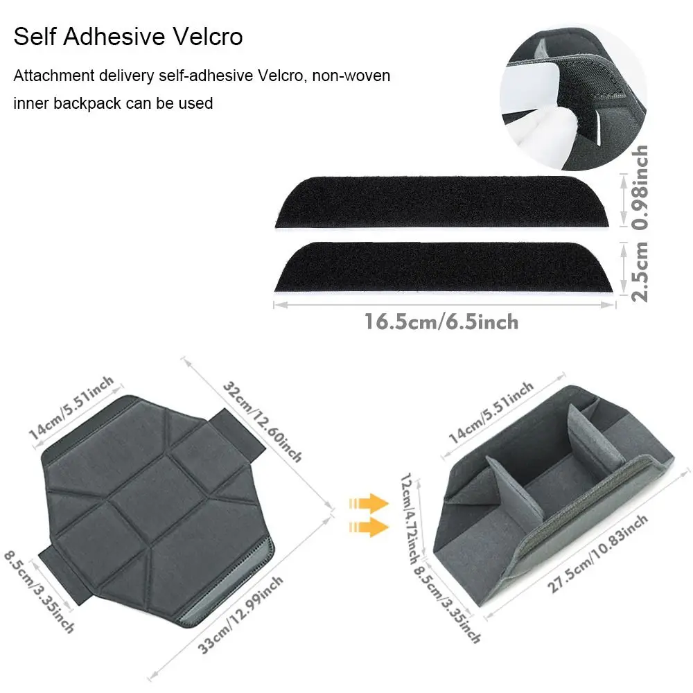 Bolsa interior para lente de cámara a prueba de humedad, resistente al desgaste, absorción de golpes, protección DSLR, estuche de almacenamiento, divisores interiores - imagen 5