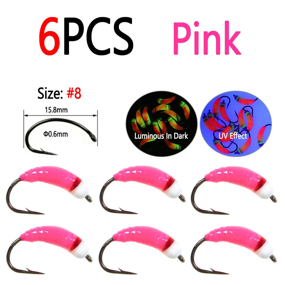 6pcs Pink