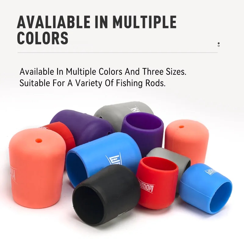 1 Uds Kingdom señuelo mango de caña de pescar funda protectora apretada tapón de varilla de silicona Protector inferior accesorios de aparejos de pesca - imagen 5