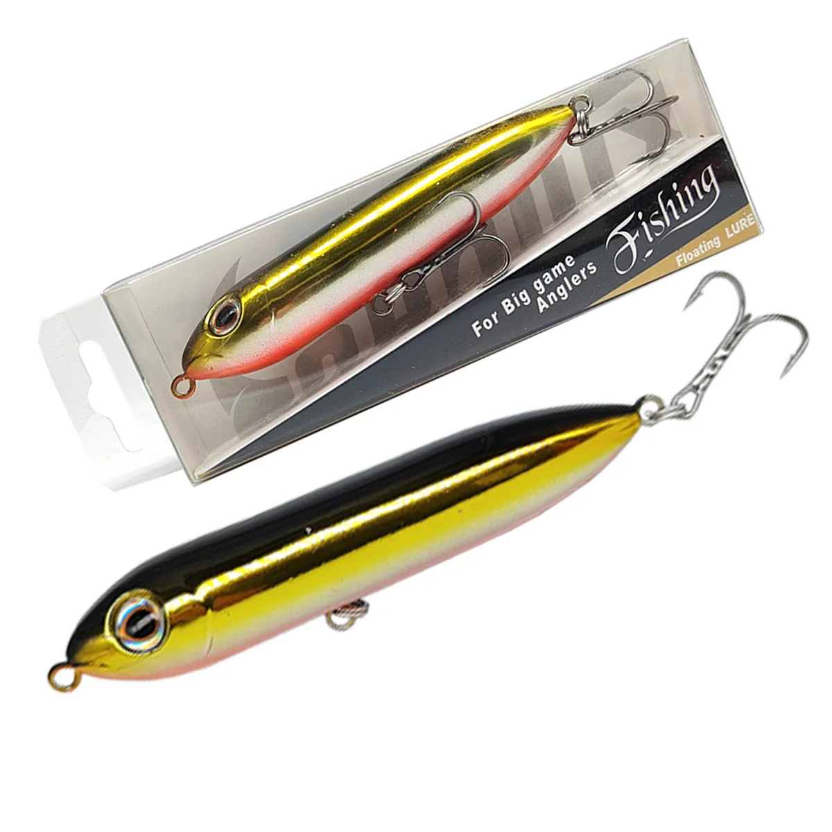 Señuelo tipo lápiz Topwater, 10cm, 12g, Señuelos de pesca de superficie, cebo Wobbler flotante de tiro largo, Heddon de agua dulce, señuelo súper Spook - imagen 3