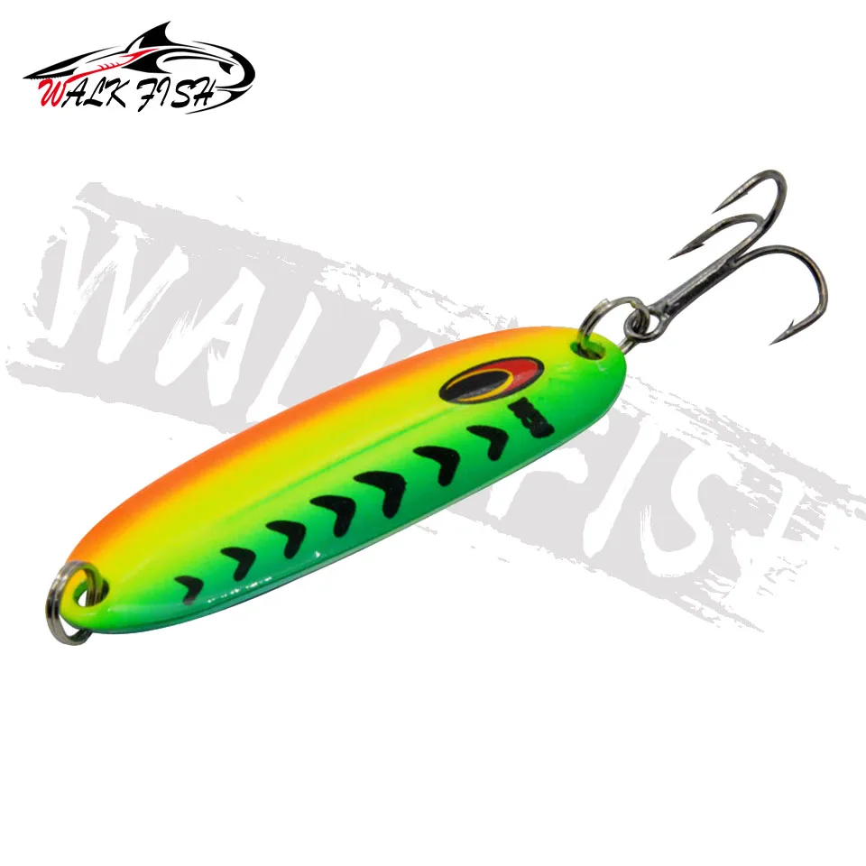 WALK FISH-señuelo de pesca giratorio de Metal Jigging, cebo duro de lentejuelas, cebo Artificial de ruido, anzuelo triple, Swimbait, 7g - imagen 3