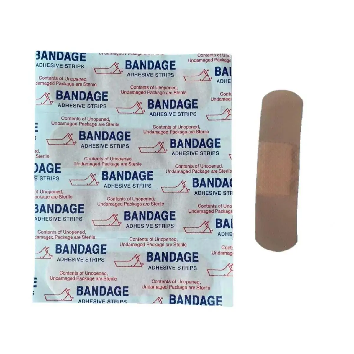 Banda adhesiva impermeable para hemostasia de heridas, vendaje de primeros auxilios, gasa médica, 50 piezas - imagen 2