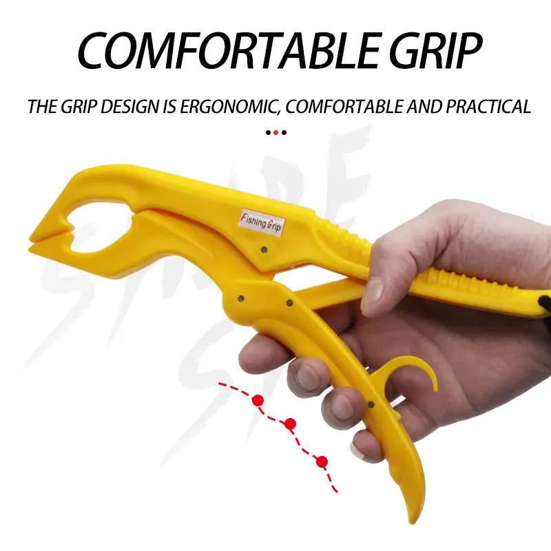 Pinza flotante de plástico de 10 pulgadas para peces, accesorios de pesca en agua salada, herramienta para boca de pescado, pinza de labio de pescado, alicates de pesca - imagen 4