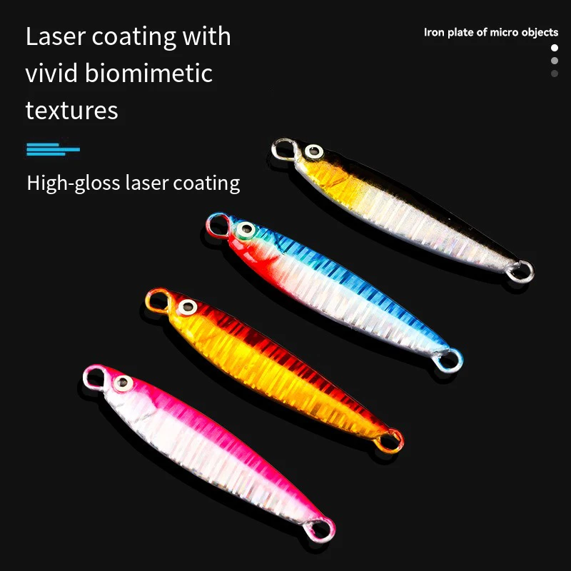 3,2 cm/3g Mini VIB señuelo Metal fundido Jig cuchara Pesca pescado Micro lentejuelas Señuelos de Pesca - imagen 4