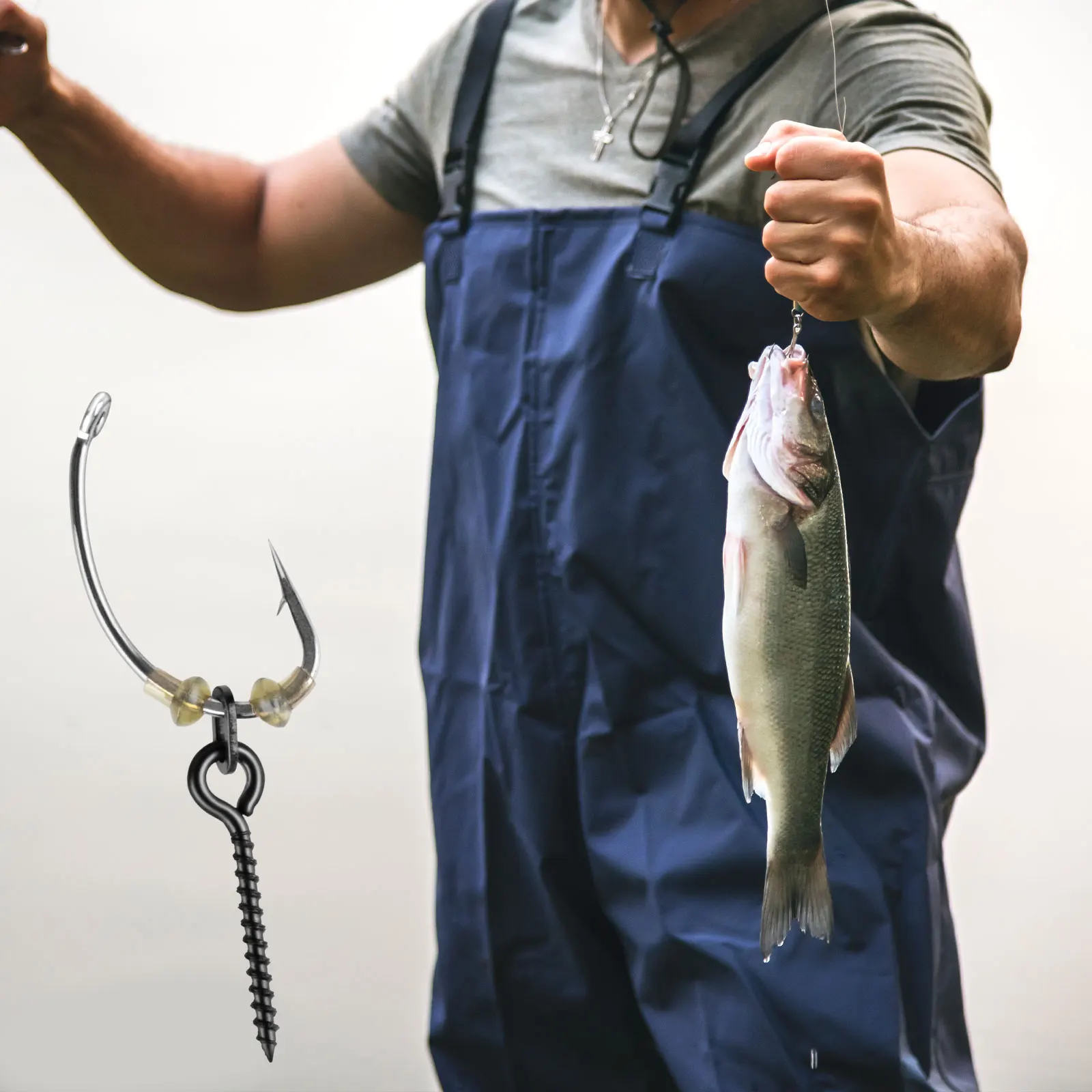 Goture-Clips de seguridad para pesca de carpa, cono de goma trasero, manga antienredos, giratorios de cambio rápido, accesorios giratorios de peso de pesca - imagen 3