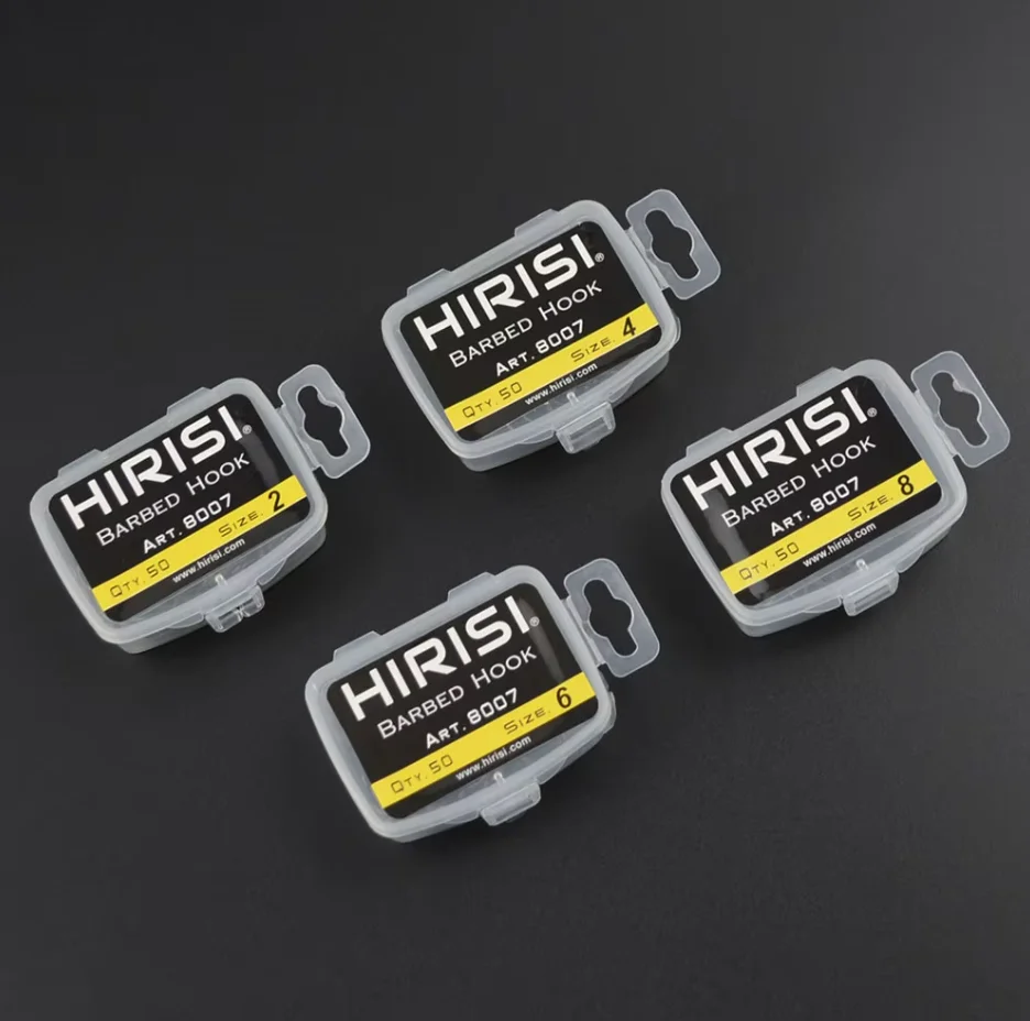 Hirisi 8007 Anzuelo para carpa – Acero carbono con ojo de anillo - imagen 3