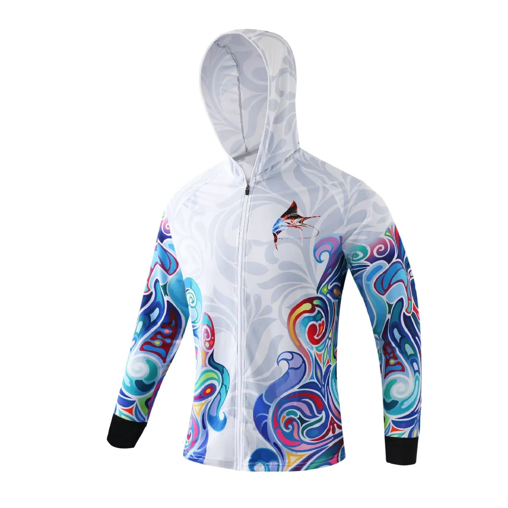 Camisa con capucha para hombre, ropa de pesca, abrigos de Wader, ropa de mar, Jersey deportivo de secado rápido, novedad de 2023 - imagen 5