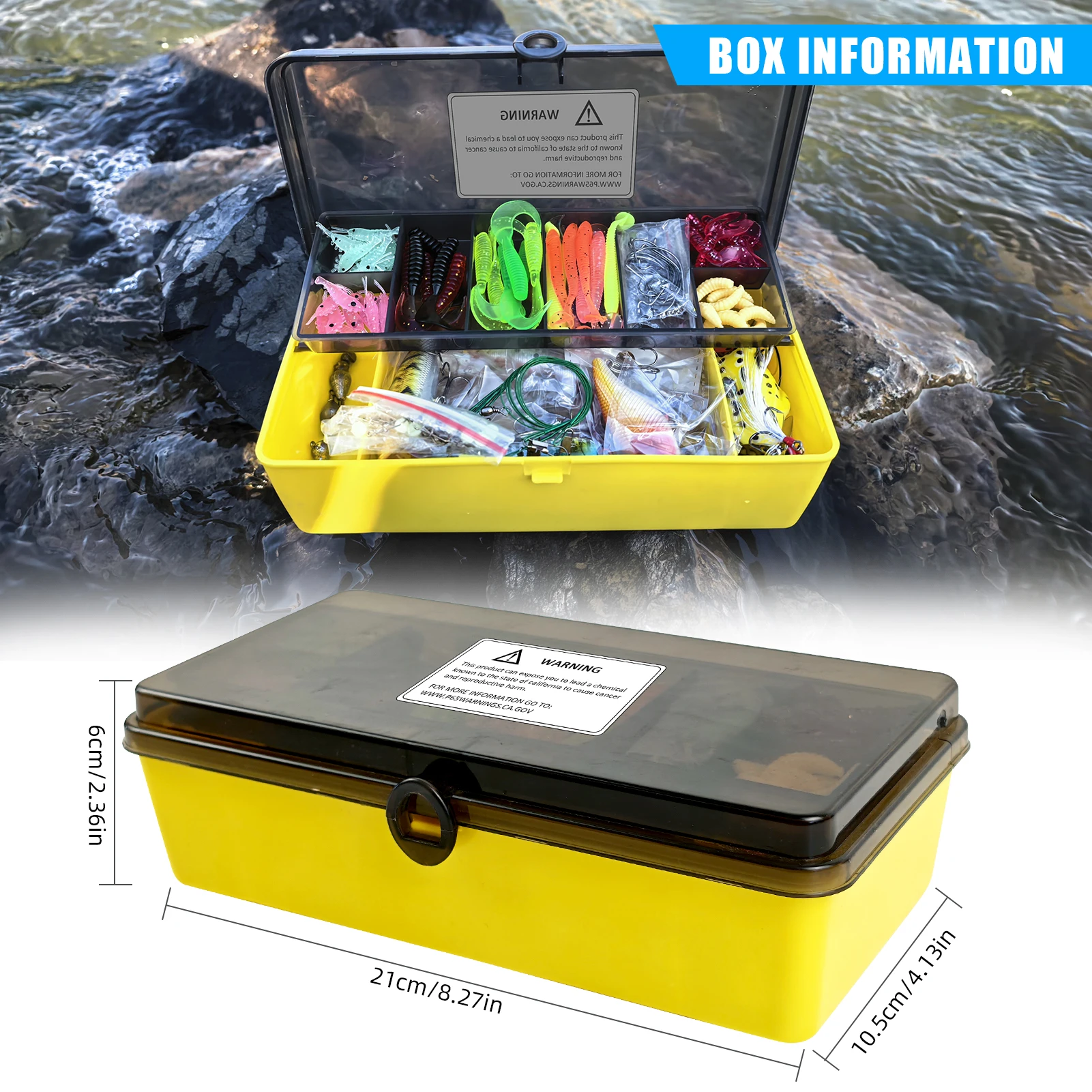 Kit de pesca Free Fisher con vinilos, cucharillas y plomos - imagen 5