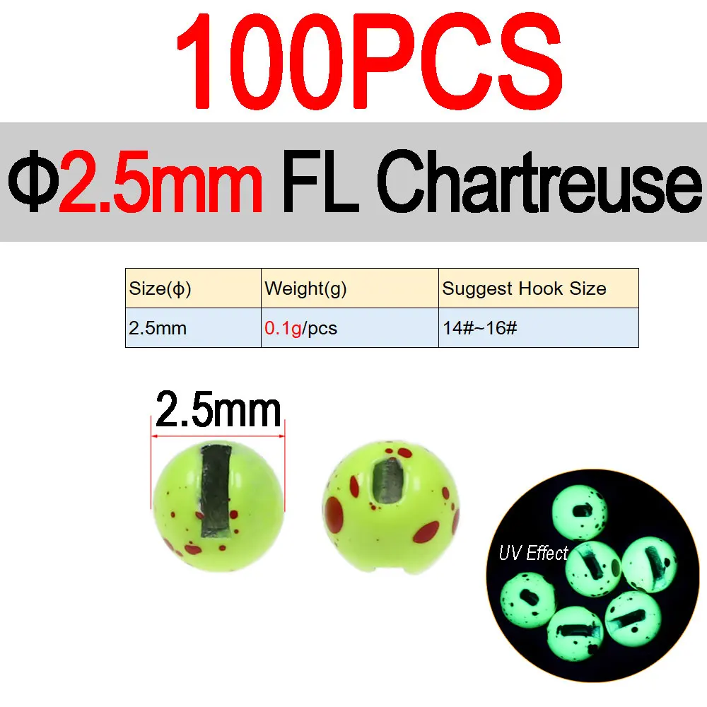 2.5mm FL Chartreuse