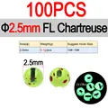 2.5mm FL Chartreuse