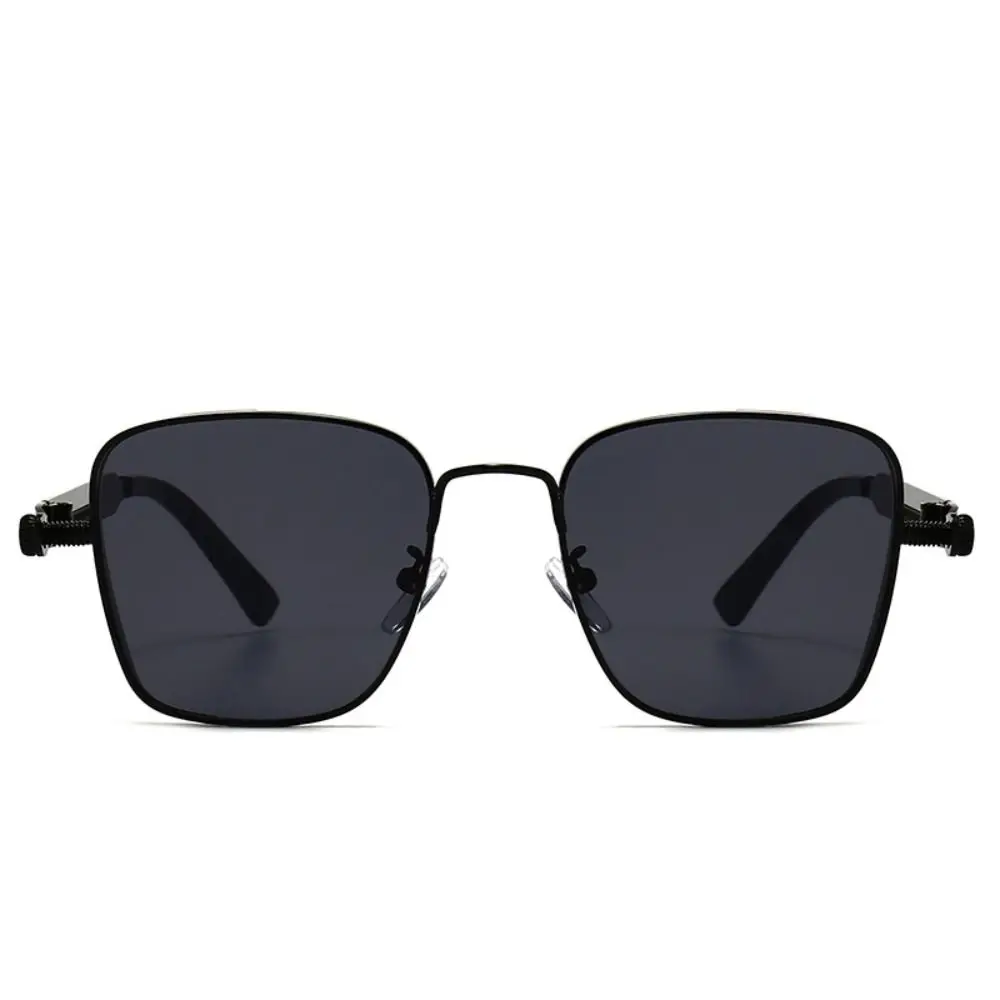 Gafas de sol con montura de Metal estilo Punk, lentes de protección ocular Anti-UV 400, decoración de fotos de calle, accesorios de viaje Retro - imagen 3