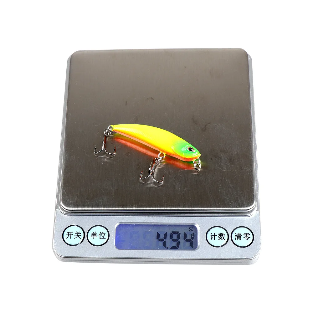 Señuelo de pesca de hundimiento lento, cebo Artificial duro, ojos 3D, aparejos de pesca, Minnow, 5,3 cm, 5g - imagen 4