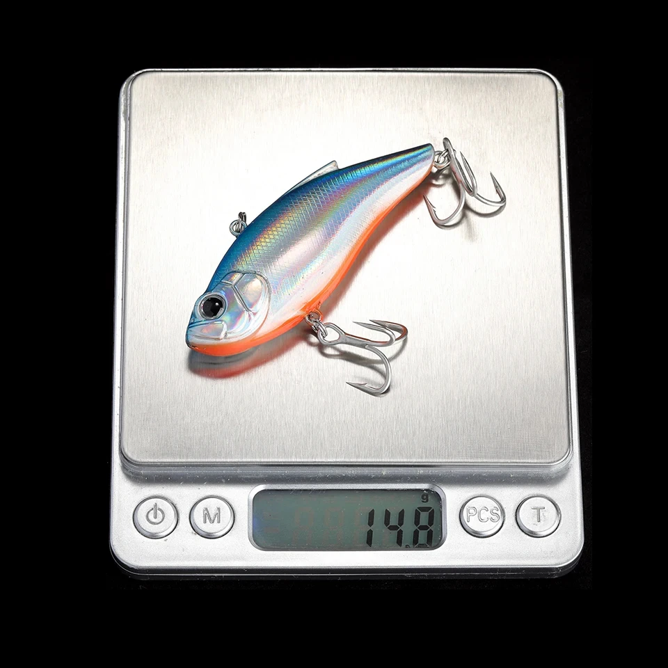 WALK FISH-Señuelos de Pesca con vibración VIB, 75mm, 14,5g, Crankbaits sin labios, Wobblers que se hunden, cebo duro Artificial de agua salada, aparejos de Pesca - imagen 2