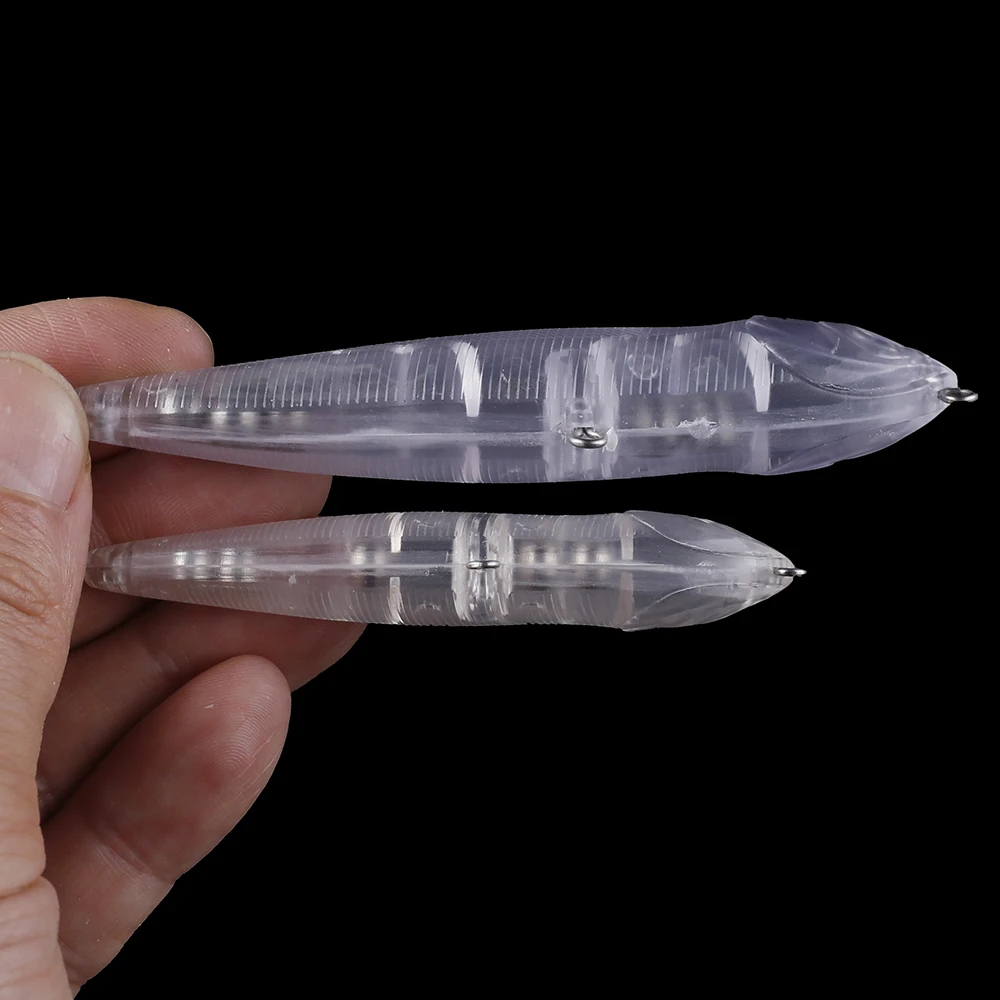 Chan'sHuang, 20 piezas, cebo en blanco sin pintar, Wobblers Topwater, lápiz para caminar al perro, sonajeros flotantes, señuelo de pesca hecho a mano DIY T - imagen 5