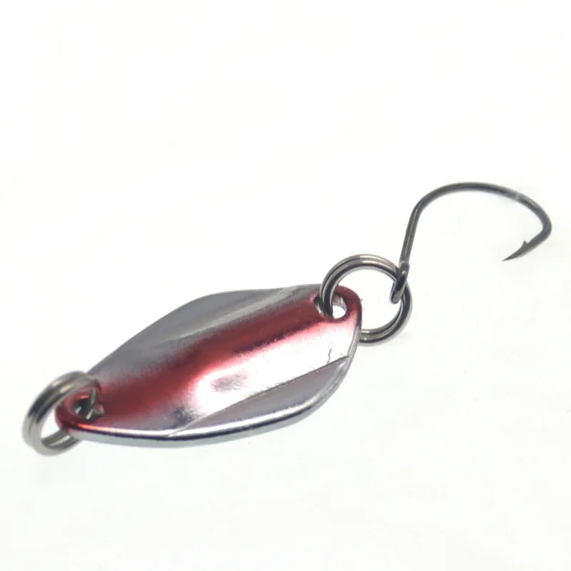 6 uds 3g/25mm cuchara giratoria de Metal señuelo de pesca de trucha cebo duro lentejuelas ruido Paillette cebo Artificial pequeño spinner de lentejuelas duras - imagen 3