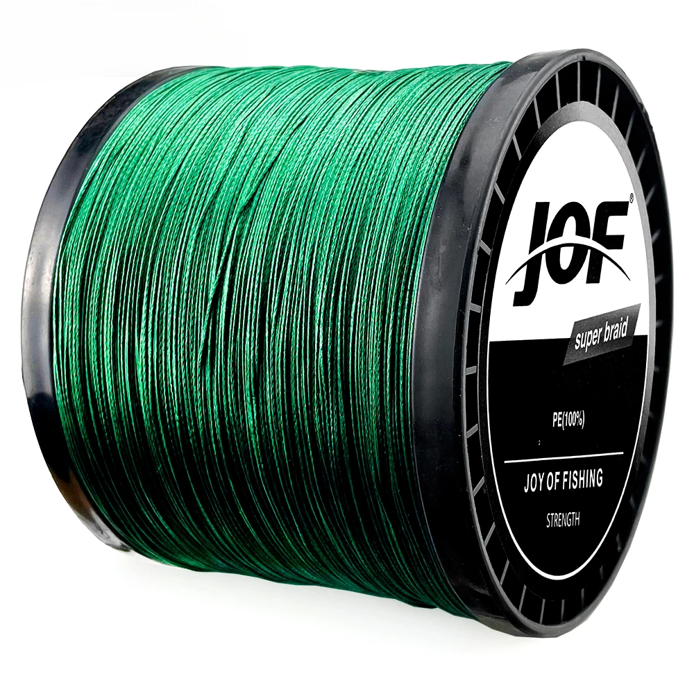 JOF 500M/1000M 4 hebras súper fuertes 10-80lb 4 líneas de Pesca trenzadas PE multifilamento para Pesca de carpa cuerda de alambre Pesca - imagen 3