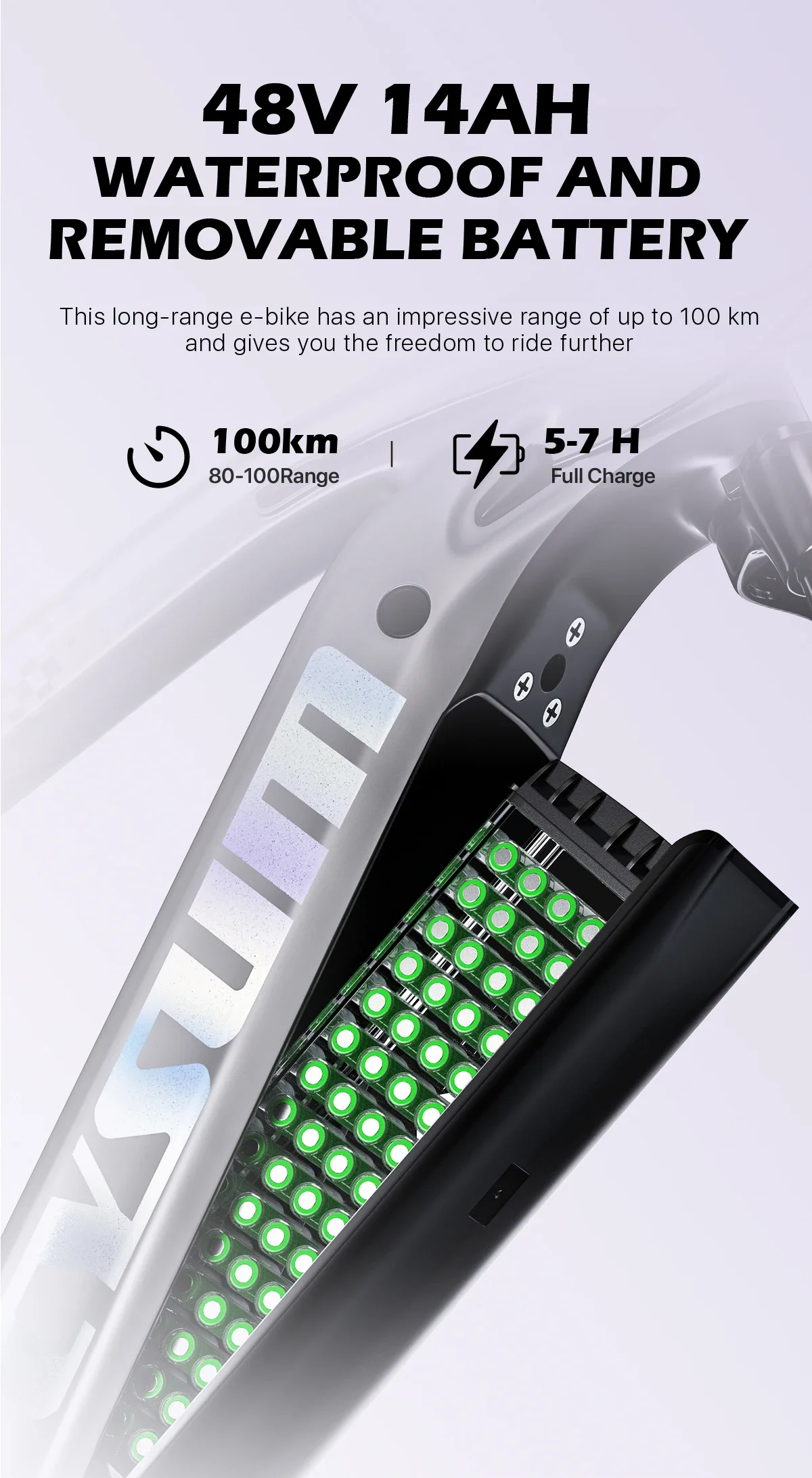 CYSUM Speedy Bicicleta Eléctrica de Montaña 27,5 - imagen 3