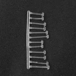 10 tarjetas/120 tops pesca de carpa aparejo de pelo cebo de pesca parada emergente tapones de aparejo pesca Anti-Fondo Color claro