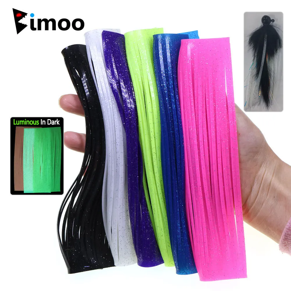 Faldas de silicona con purpurina, 1 unidad, 2mm de ancho, piernas de goma, Streamer Spinner, señuelo para remolque, Buzzbait Poppers, señuelos de plantilla, señuelo de pesca de mar - imagen 2