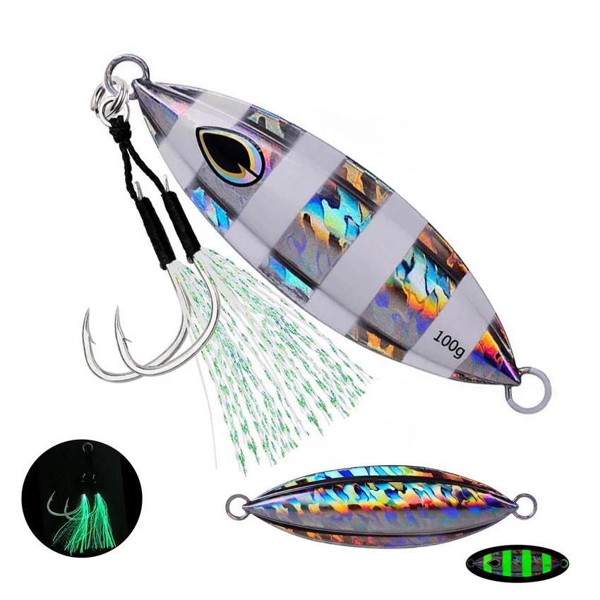 Slow Jig Metálico para Pesca en Agua Salada – Señuelo Hundido - imagen 5