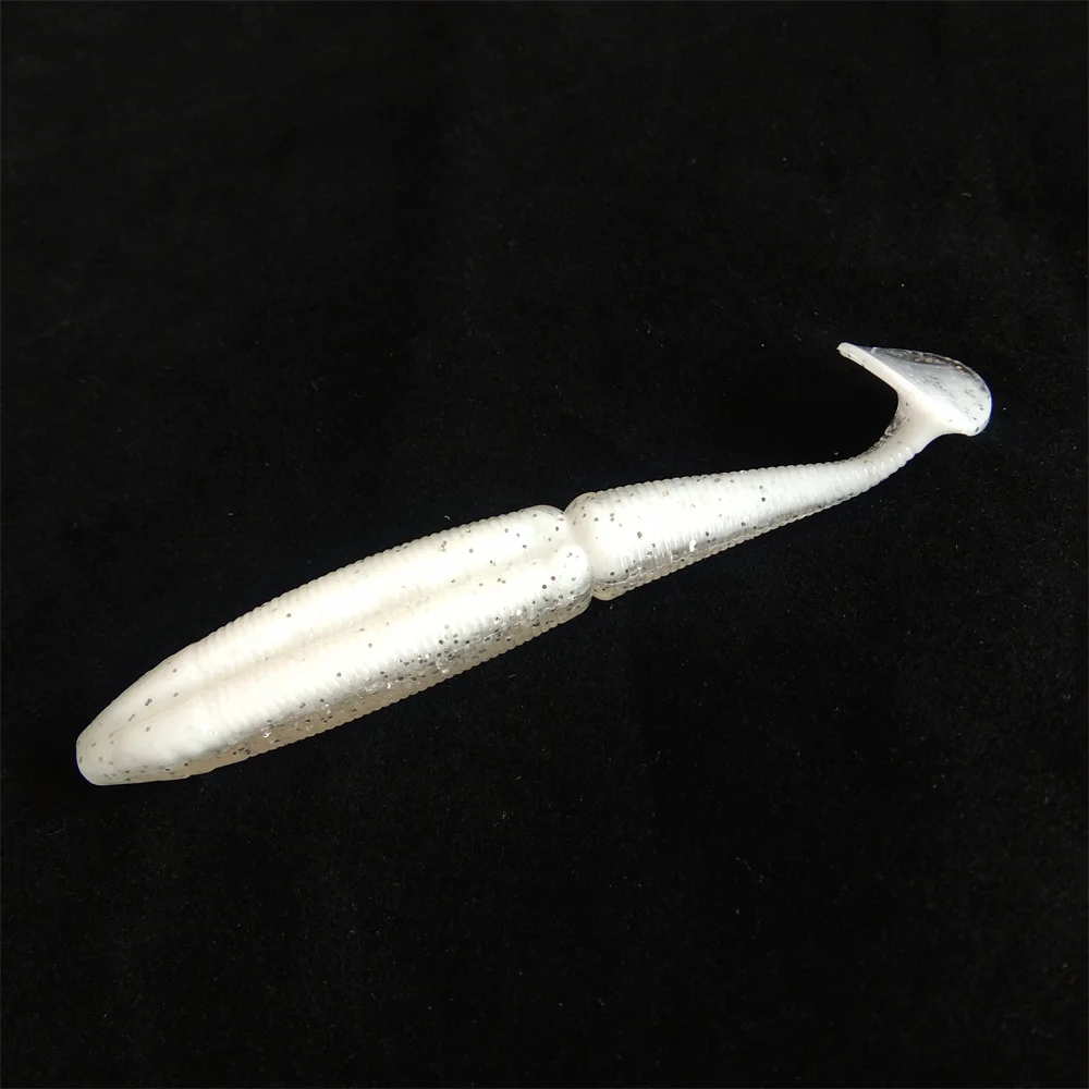 Swolfy-señuelo de pesca grande y suave de 10 piezas, cebo de silicona de 7cm y 9cm, Wobbler para Sábalo, gusano de agua salada, Swimbait, accesorios de pesca - imagen 3