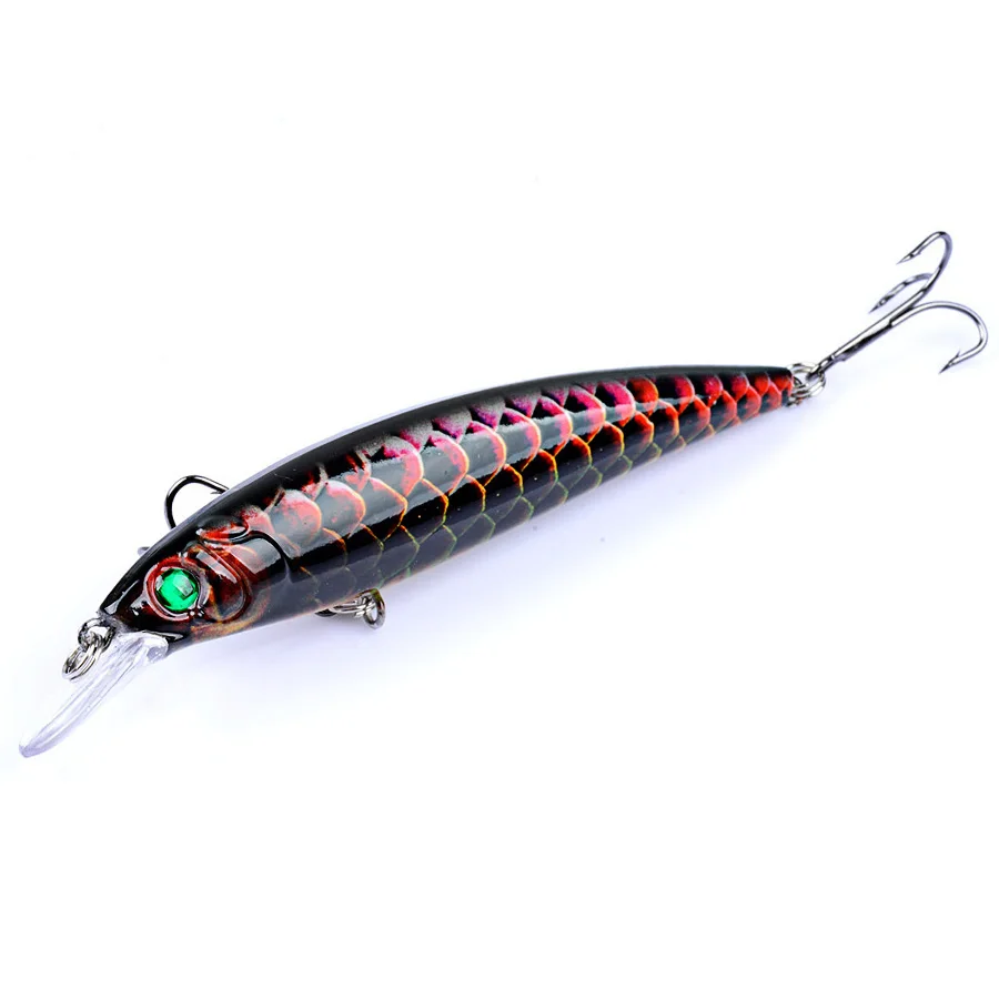 6 uds cebo duro Wobblers artificiales para Lucio Trolling ojos 3d pez Swimbait Jerkbait Minnow Crankbaits juego de Señuelos de Pesca aparejos - imagen 4