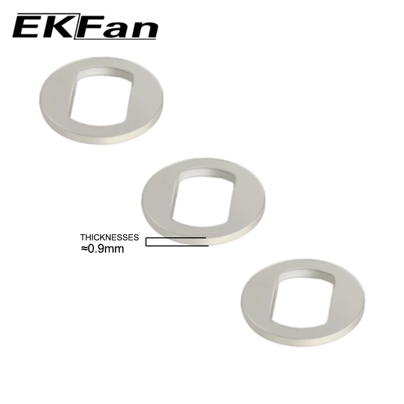 EKFan-arandelas DIY de acero inoxidable, 7x4MM, 8x5MM, traje para carrete Bastcast, piezas de mango de carbono - imagen 4
