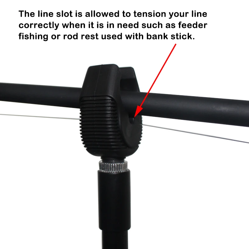 Soporte para caña de pescar de carpa, soporte para caña de pescar de goma con M3/8 (IFI), accesorios para pesca de carpa, 2 uds. - imagen 3