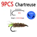 9pcs Chartreuse