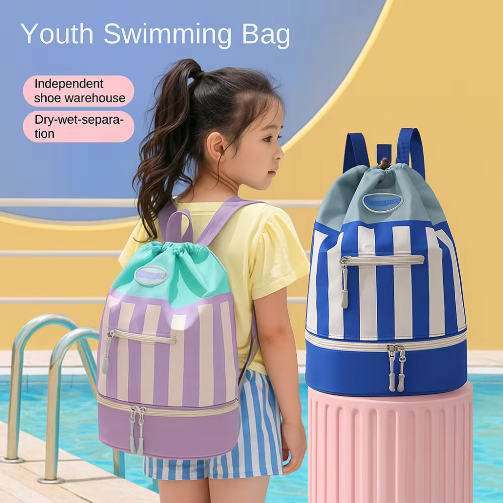 Mochila natación infantil impermeable – Compartimento seco y húmedo - imagen 4