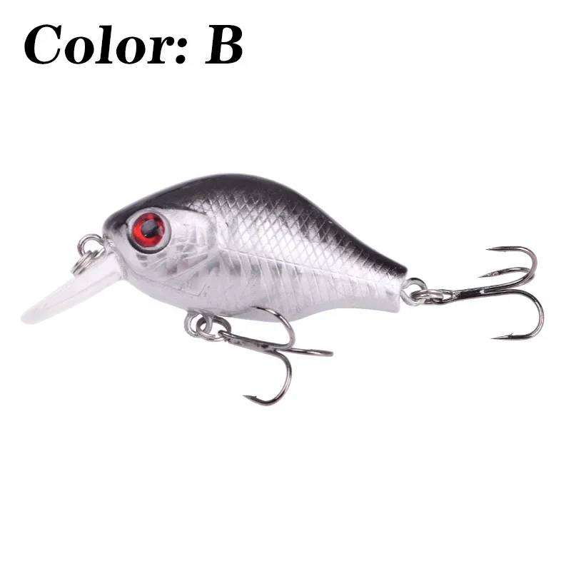 5 uds señuelo de pesca con manivela colores mezclados Set 5,5 cm 8g Isca Minnow Wobblers Swimbait cebo Artificial lubina Crankbait aparejos de pesca - imagen 5