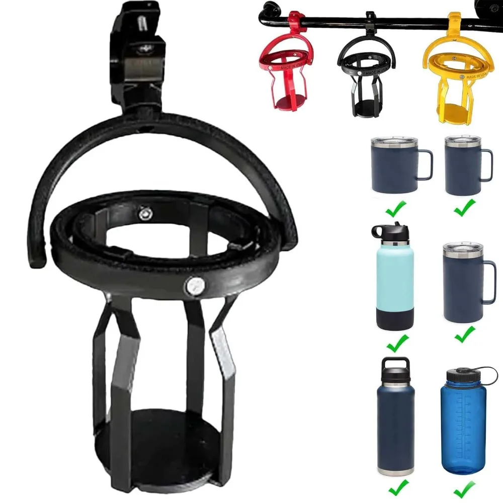 Portavasos giroscópico sin derrames, Clip ajustable, autonivelante, soporte para bebidas de motocicleta 3D, abrazadera multifuncional colgante para portavasos - imagen 3