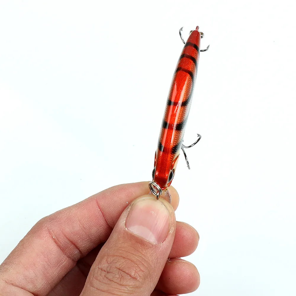 Señuelo de pesca 7cm/8g, equipo de pesca de pececillo que se hunde, agua de camarones fantasma, señuelo de tiro largo, cebo duro, rastreo de pesca - imagen 4