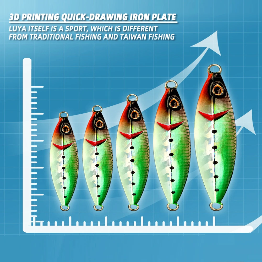 VOLIN-señuelo de pesca de Metal para curricán en el océano, cebo duro de 40g, 60g, 80g, 100g, 120g, 1 unidad, nuevo modelo - imagen 5