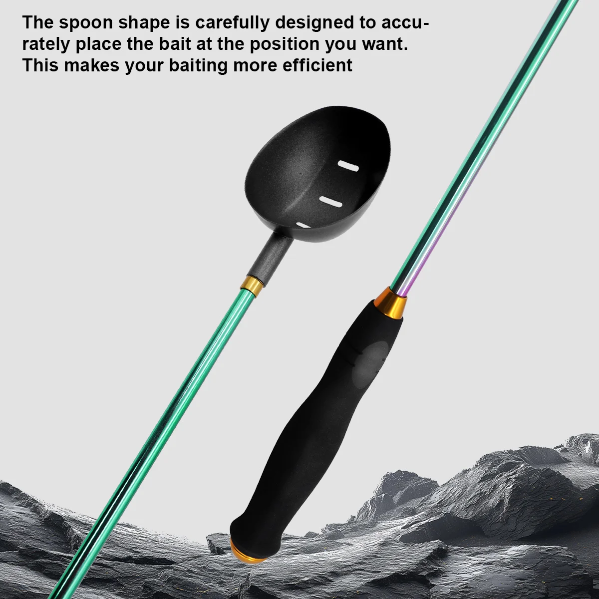 Lanzador de cebo ZYZ, nuevo cabezal de cuchara de cebo antiadherente de titanio, 75cm, herramienta de pesca ultraligera de agua salada o dulce, cebo de lanzamiento largo - imagen 5