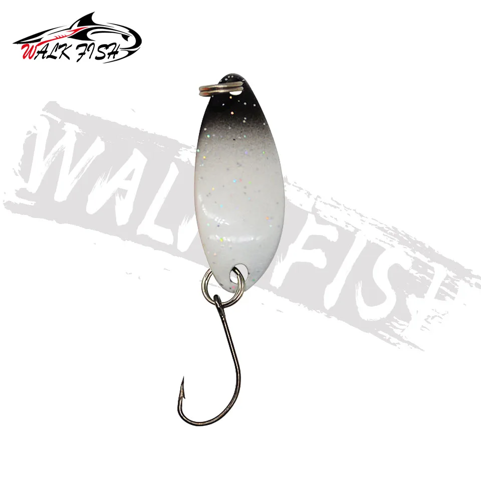 WALK FISH-señuelo de pesca de Metal, cebo giratorio, cuchara, 1 piezas, 3g, Japón, trucha, Lucio, wobbler - imagen 5