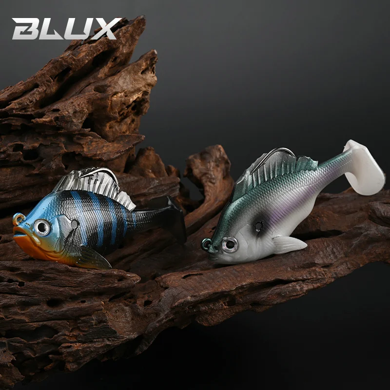BLUX SLEEPER SHAD-señuelo de pesca con parte inferior de enmalle, 8cm, 19g, cabeza de plomo, anzuelo oculto, cebo suave, Swimbaits, plantilla de pez, cola de paleta, Lucio, equipo de lubina - imagen 5