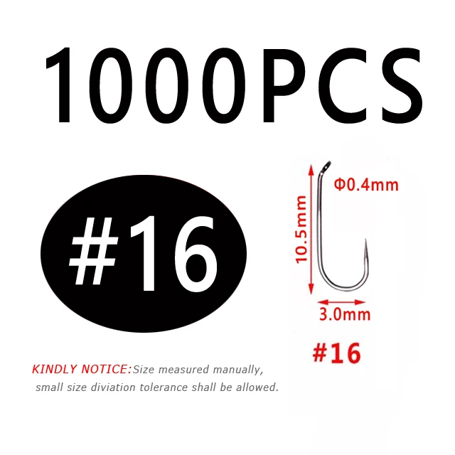 1000PCS Size 16