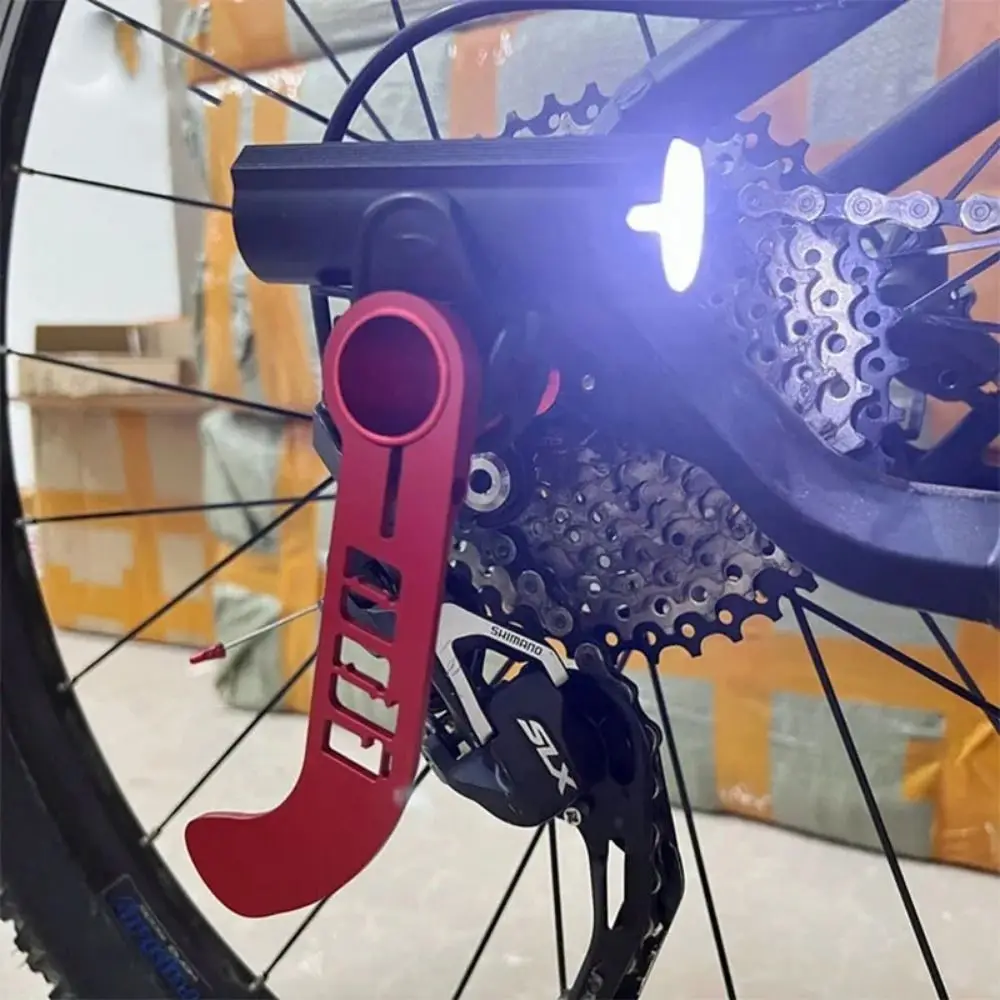 Protector de desviador de bicicleta de aleación de aluminio, liberación rápida, ultraligero, Protector de desviador trasero, soporte de montaje de engranaje - imagen 2
