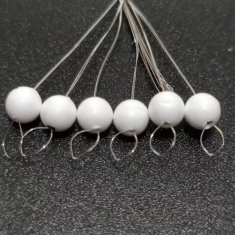 Flotador de pesca redondo blanco, aparejos de pesca de carpa con forma de bola, 5mm-15mm, Bobber de espuma 00084, 50 paquetes por lote, 00 #0 #1 #2 #3 #4 #5 #