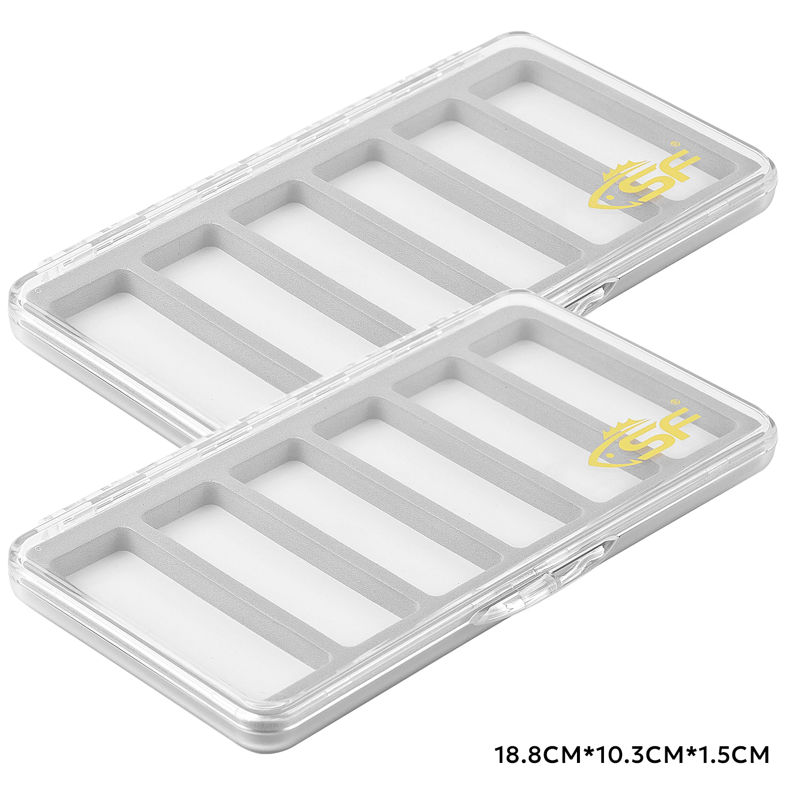 2pcs 6 Compartment L