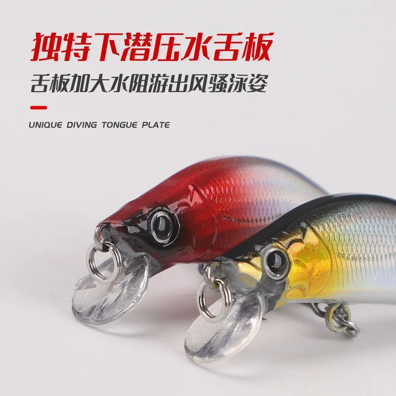 Señuelo de Pesca Wobbling de diseño japonés, 55mm, 5,5g, que se hunde Minnow, cebos artificiales Isca para perca, lubina, Lucio, trucha, nuevo - imagen 3