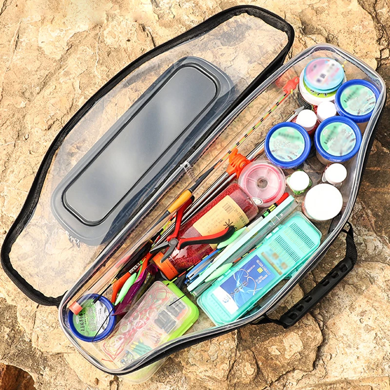 Bolso de pesca transparente de hombro – Gran capacidad para accesorios - imagen 3